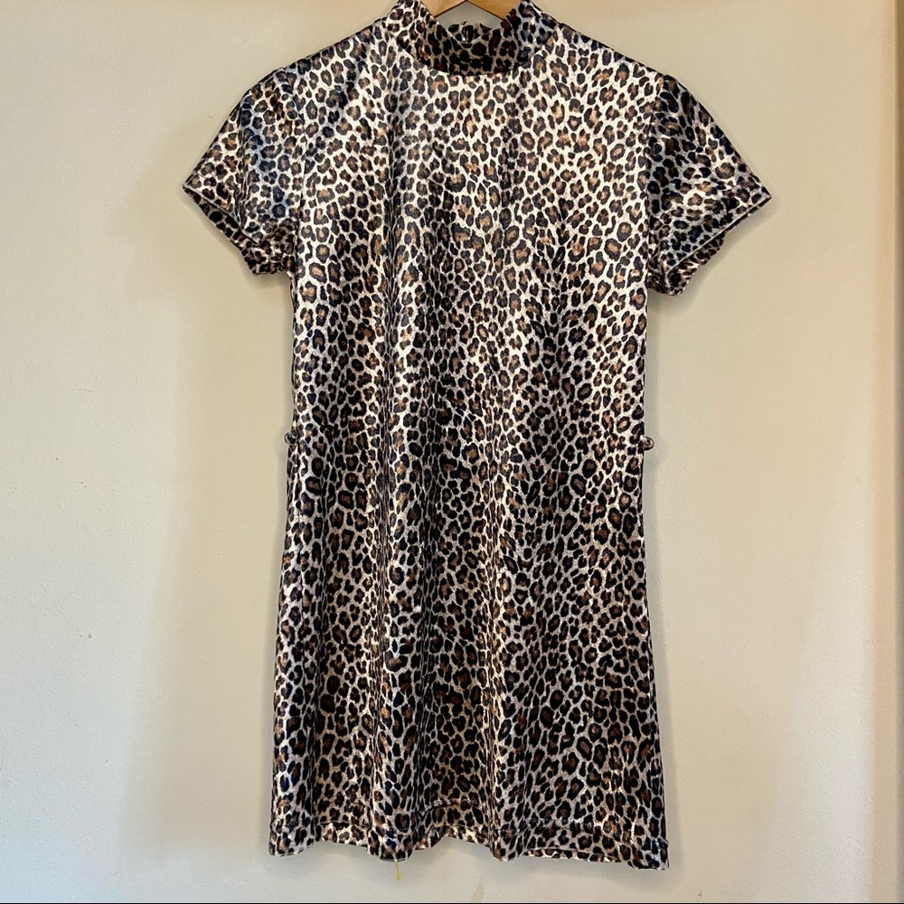 Leopard Print Mini Dress